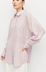 Juliette Hogan Linea Cotton Sunset Stripe Sunday Shirt