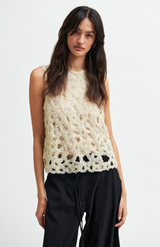 Second Female Summer Sand Beaded Top