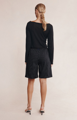 Marle Black Pinstripe Nara Short