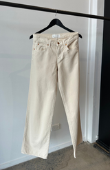 SLVRLAKE Ecru Mica Wide Leg Jeans