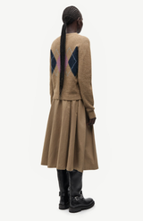 Samsøe Samsøe Lead Grey Satallys Skirt