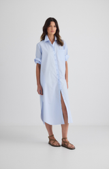 Laing Pale Blue Gillian Shirt Dress
