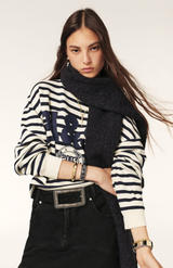 Ba&sh Navy Benjamin Sweatshirt