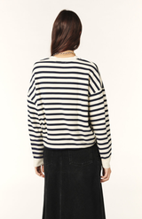 Ba&sh Navy Benjamin Sweatshirt