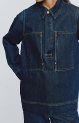 Marle Washed Indigo Elka Shirt