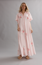 Caitlin Crisp Blooming Bud Horizon Shirt Dress