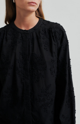 Second Female Embroidered Black Cavan Shirt
