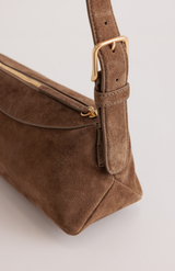 Yu Mei Sand Stone Suede Bobby Bag