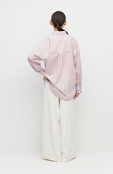 Juliette Hogan Linea Cotton Sunset Stripe Sunday Shirt