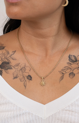 Zoe & Morgan 22k Gold Plate Morning Star Necklace