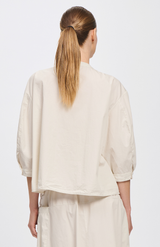 Transit Chalk Collarless Shirt