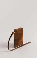 Yu Mei Cork Suede Greta Pouch