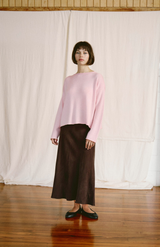 Francie Barely Pink Dolls Reversible Cardigan