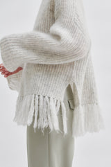 Second Female Light Grey Melange Caroa O-Neck Knit