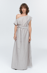 Marle Chocolate Stripe Oscar Dress