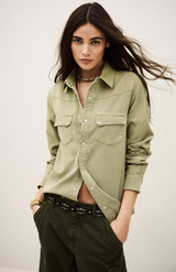 Ba&sh Kaki Lilina Shirt