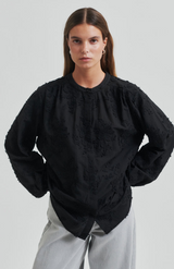 Second Female Embroidered Black Cavan Shirt