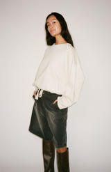 Rabens Saloner Oyster Sheela Drawstring Sweatshirt