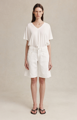 Marle Blanc Cross Stitch Jean Short