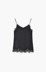 DAY Black Lacey Fluid Viscose Top