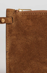 Yu Mei Cork Suede Greta Pouch