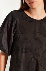 Juliette Hogan Black Jacquard Emmy Dress