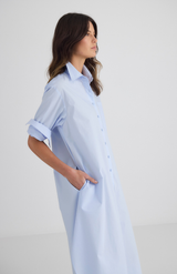 Laing Pale Blue Gillian Shirt Dress