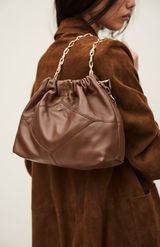 Ba&sh Marron Mini June Tote