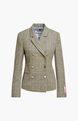 Essentiel Antwerp Karina Combo1 Brown Fitted Blazer