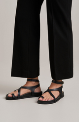 A.Emery Black The Jalen Slim Sandal