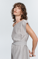 Marle Chocolate Stripe Oscar Dress