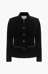 Harris Tapper Black Velvet Bardot Blazer