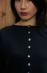 Francie Black Heirloom Cardigan