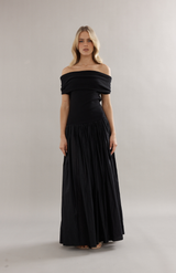 Caitlin Crisp Black Elsa Dress