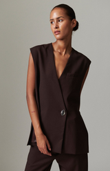 Day Chocolate Plum Francine Waistcoat