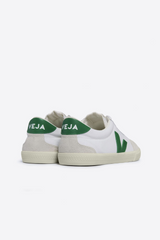 VEJA White Emeraude Canvas Volley Sneaker