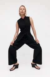 Rebe Black Yvie Wedge