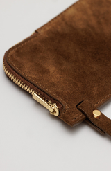 Yu Mei Cork Suede Greta Pouch