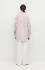 Juliette Hogan Linea Cotton Sunset Stripe Sunday Shirt