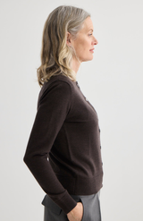 Laing Espresso Sylvia Merino Cardigan