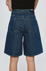Marle Classic Blue Belted Jean Short