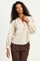 Velvet Cream Ana Blouse