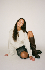 Rabens Saloner Oyster Sheela Drawstring Sweatshirt