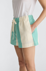 Jac + Jack Emerald + Ecru Chapel Short
