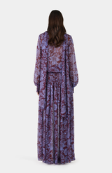 Hansen & Gretel Baja Dark Red Annabelle Silk Dress