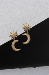 Zoe & Morgan 22K Gold Plate Moonlight Earrings