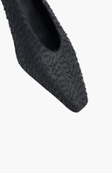 Camilla And Marc Black Wave Textured Pump