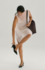 Yu Mei Coffee Bean Nylon Medium Utility Bag