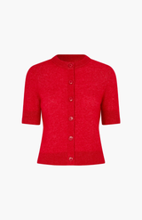 Samsøe Samsøe Haute Red Sanoura S/S Cardigan