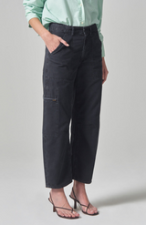 Citizens Of Humanity Washed Black Marcelle Low Slung Cargo Pant